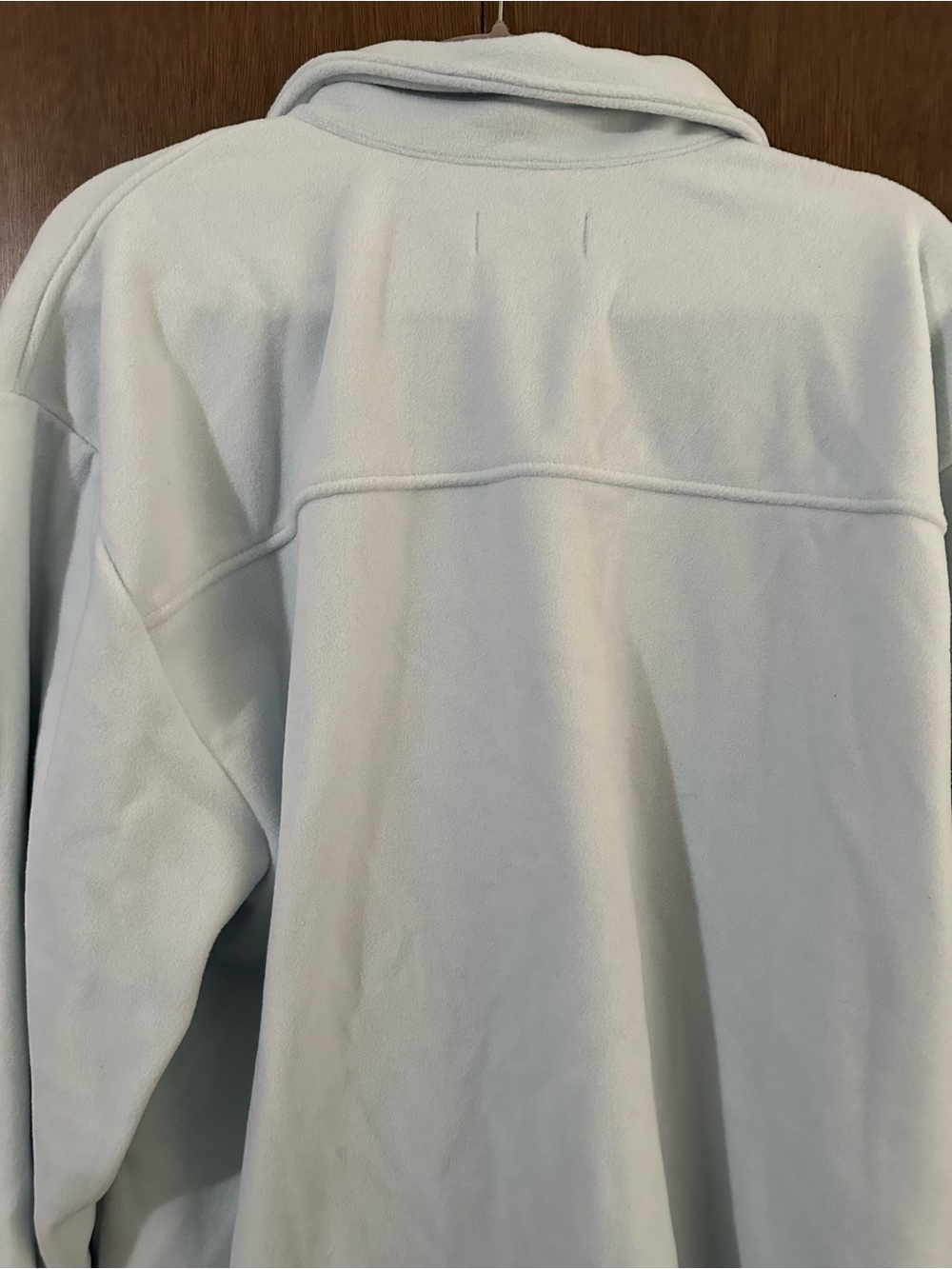 Aritzia TNA Sno Polar Button-Up Shirt Fleece Glacier Blue NWT Size 2XL Cozy - Picture 12 of 16